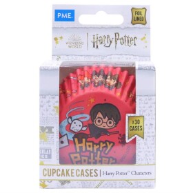 PME Harry Potter košíčky na muffiny s alobalovým vnitřkem červené s postavami (30 ks)