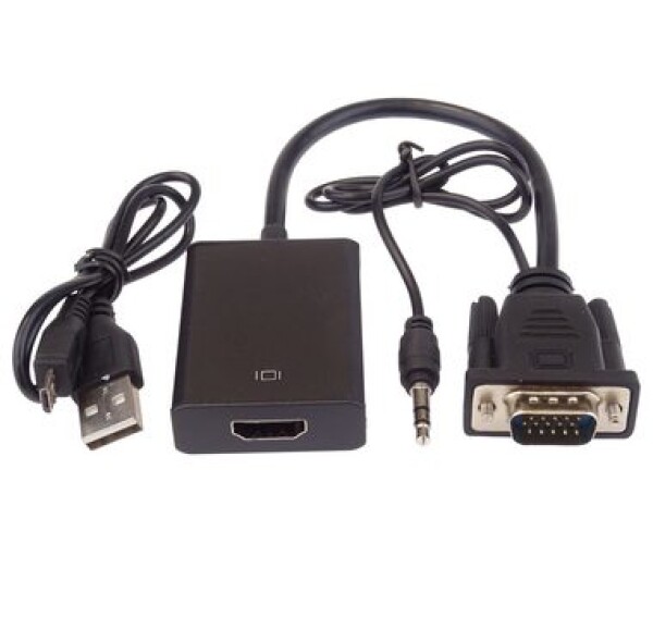 PremiumCord převodník VGA+YUV na HDMI (khcon-49)