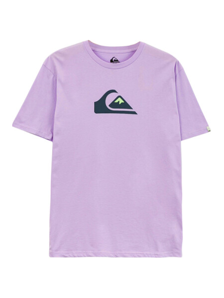 Quiksilver COMP LOGO PASTEL LILAC pánské tričko krátkým rukávem