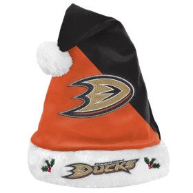 Pánská zimní čepice Anaheim Ducks NHL FOCO Colorblock Santa Hat