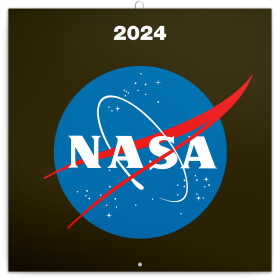 Nástěnný poznámkový kalendář Presco Group 2024 - NASA, 30 × 30 cm