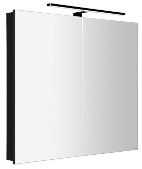 SAPHO - GRETA galerka s LED osvětlením, 81x70x14cm, černá mat GR085-0035