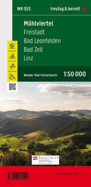 WK 053 Mühlviertel, Freistadt, Bad Leonfelden, Bad Zell, Linz 1:50 000 / turistická mapa