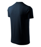 V-neck tričko unisex námořní modrá M