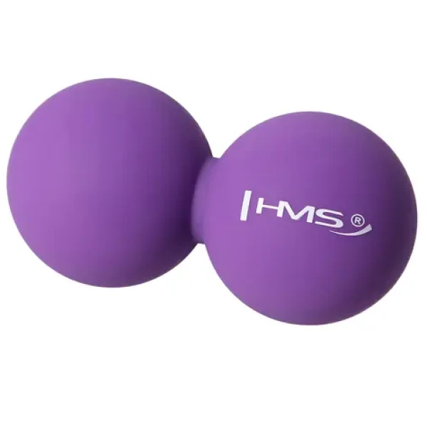 HMS BLC02 Dvojitý masážní míč fialový - Lacrosse Ball (5907695510508)