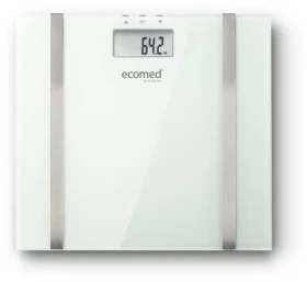 Medisana Ecomed BS-70E bílá / Osobní váha / analýza tuku, svalů a kostí / nosnost 180 kg / sklo (23501)