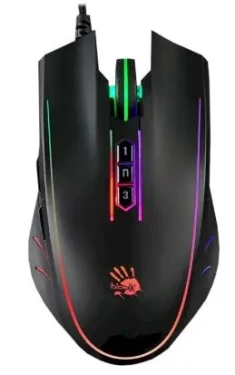 A4tech BLOODY P81S Activated černá / herní myš / 8000DPI / RGB / USB-A / 7 tlačítek / kabel 1.8m (P81S-CURVE)