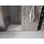 MEXEN/S - Velar L posuvné sprchové dveře 110, transparent, měď kartáčovaná 871-110-003-01-65