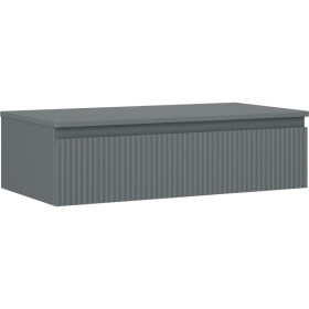 MEXEN/S - Rivel koupelnová skříňka pod umyvadlo 90 cm s deskou, 1 šuplík, reliéf , grafit mat 91A20-09023-1-BFC66