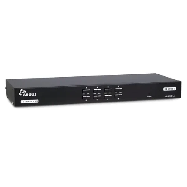 Inter-Tech AS-9108HA / KVM přepínač / 8 portů / HDMI / USB / Rack 19" / 4K Ultra HD (88887300)