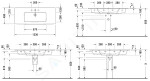 DURAVIT - ME by Starck Umyvadlo nábytkové 1230x490 mm, s 1 otvorem pro baterii, s WonderGliss, alpská bílá 23361200001