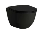 Laufen - Pro Závěsné WC, Rimless, matná černá H8209667160001