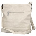 Trendy dámská koženková crossbody kabelka Tizia, krémová