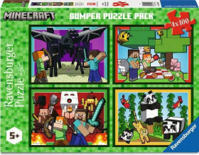 Puzzle Minecraft 4x100 dílků
