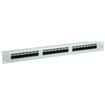 Intellinet 24-Port Cat6a Patchpanel geschirmt 1HE Kabeleinführung 90° abgewinkelt schwarz 24 portů patch panel 483 mm (1