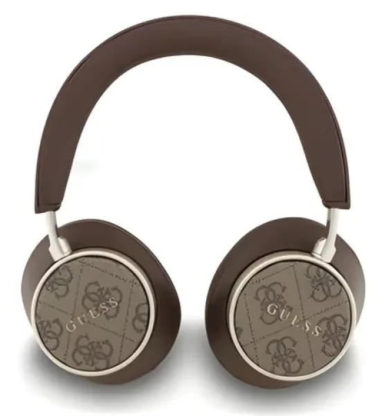 Guess PU Leather 4G Classic Logo hnědá / Bezdrátová sluchátka / do uší / ENC / PU kůže (57983126944)