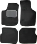 Compass Textilní autokoberce Škoda Octavia I (1997-2003) černé / Autokoberce / Sada 4 ks / Šedý lem (04320)