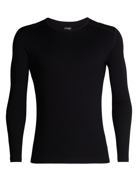 Pánské merino triko dlouhý rukáv ICEBREAKER Mens 260 Tech LS Crewe, Black velikost: M