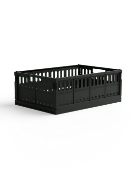 Skládací přepravka maxi Made Crate - washed black sweater