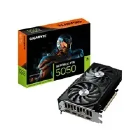 Gigabyte GeForce RTX 5050 WINDFORCE OC V2 / Grafická karta / 2587 MHz / 8GB GDDR6 128-bit / 2x HDMI + 2x DP / 550 W (GV-N5050WF2OCV2-8GD)