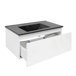 Koupelnová skříňka s umyvadlem SAT B-WAY 79x30x45 cm bílá lesk BWAY80WU4B BWAY80WU4B