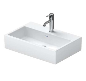 DURAVIT - Vero Air Umyvadlo 60x40 cm, bez přepadu, otvor pro baterii, WonderGliss, bílá 23686000411