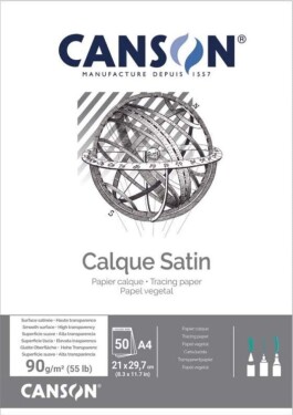Canson Calque pauzovací papír v bloku A4 90 g/m2 50 listů