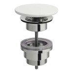 Laufen - Living Neuzavíratelná výpust s keramickou krytkou, bílá H8981880000001