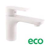 RAV Slezák - VLTAVA - Umyvadlová baterie bez výpusti, Bílá matná, Bílá - matná, 1/2" VT426.5BMAT