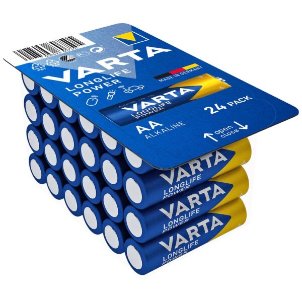 Varta LONGLIFE Power AA Big Box 24 tužková baterie AA alkalicko-manganová 1.5 V 24 ks - Varta Longlife Power AA 24ks 4906121124