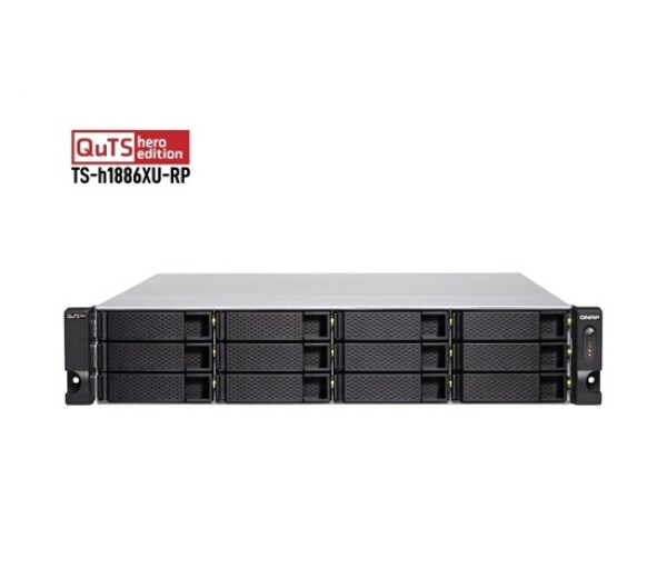 QNAP TS-h1886XU-RP-R2-D1622-32G (4C/XeonD-1622/3,2GHz/32GBRAM/18xSATA/4x2,5GbE/2xSFP+/2xUSB3.2/4xPCIe/RP) EDF_1145970