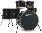 Premier Artist 22" 6pc Classic Rock Shell Pack Matte Black