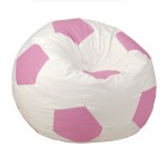 FRONTI Sedací vak - míč 110 cm - bílá + vřesová