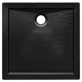 Vanička čtvercová Aquarius 90/90 stone effect černá