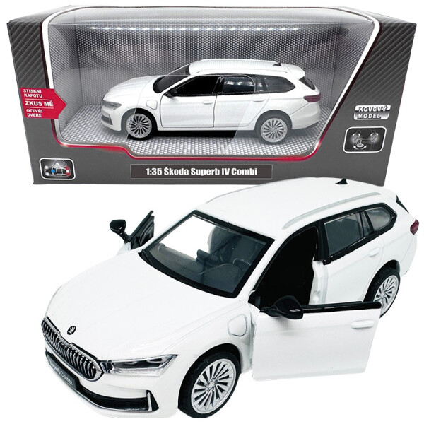 Škoda Superb IV Combi bílé 1:35 - Sparkys