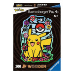 Dřevěné puzzle Pokémon Pikachu - 300 dílků