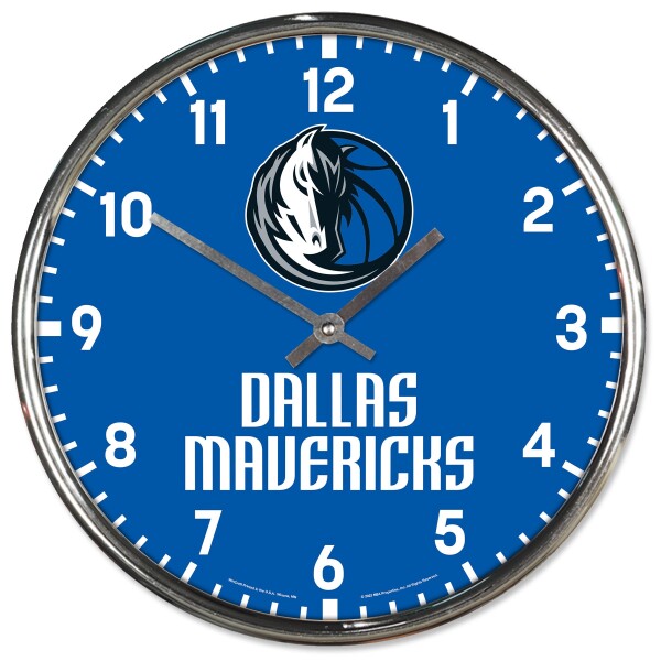 Hodiny Dallas Mavericks NBA Chrome Team Design