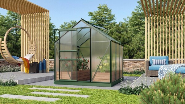 Polykarbonátový skleník – Vitavia Venus 3800, PC 4 mm zelený