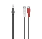 Hama / Audio redukce / 2x cinch (RCA) zásuvka na 3,5 mm jack / stereo (00205185)