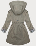 Bunda parka ve světlé khaki barvě s ozdobnou podšívkou BH Forever (3) (BH-2401BIG) odstíny zelené 46