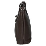 Dámská kožená crossbody kabelka Lara sweet, tmavě hnědá