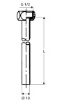 SCHELL - Petit Připojovací sada k armatuře, chrom 084640699