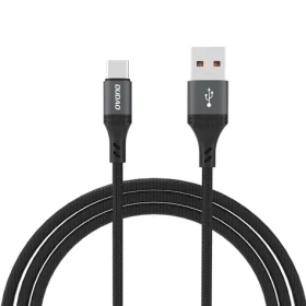 Dudao L3ST napájecí kabel / USB-A / USB-C / 5A / 1,2 m / černá (181520)