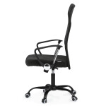 Kancelářská židle, houpací mechanismus, černá látka, KA-W3109 BK