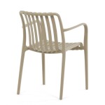 Židle jídelní, stohovatelná, cappucino plast