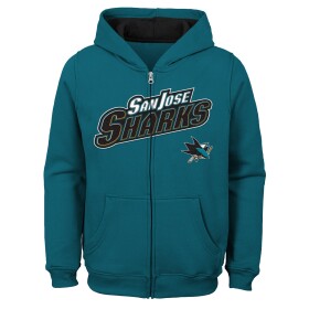 Outerstuff Dětská Mikina San Jose Sharks Stated Full Zip Hoodie Velikost: Dětské (14 let)