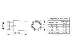 INVENA - Termostatická sada ventilů CD-76-K15-X