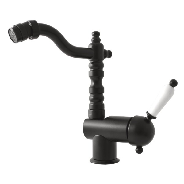 RAV Slezák - LABE - Bidetová baterie bez výpusti, Černé matná, Černá - matná, 1/2" L508.5/9CMAT