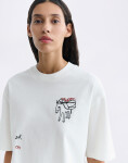 Tričko Thinking MU Lena Tomatera T-Shirt WHITE