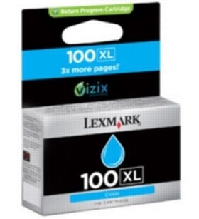 Lexmark No 100 XL originální inkoustová kazeta / 14N1069E / tyrkysová (14N1069E)